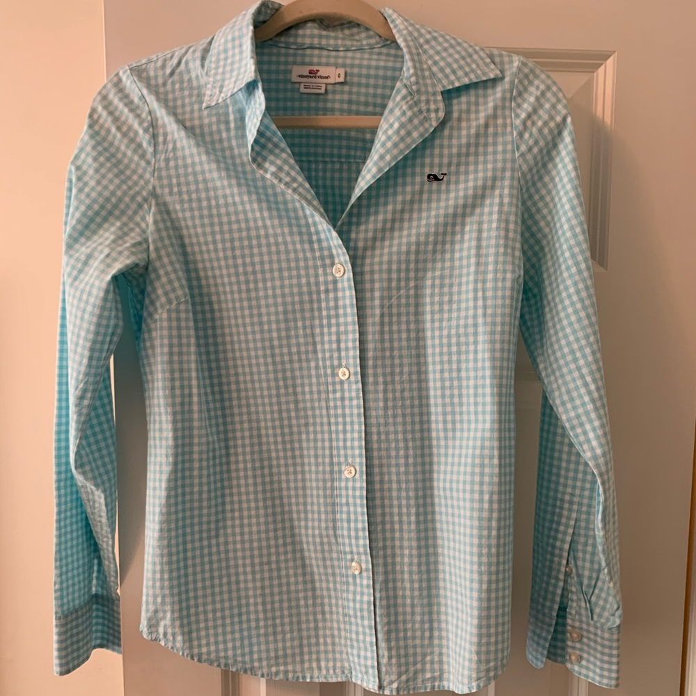 Vineyard Vines Gingham Button Up